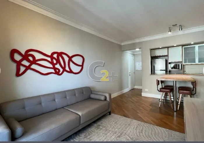 Apartamento mobiliado para locação em Pinheiros com 2 quartos e 2 vagas