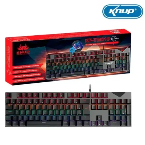 Lacrado Teclado Mecânico Gamer KNUP KP-TM010