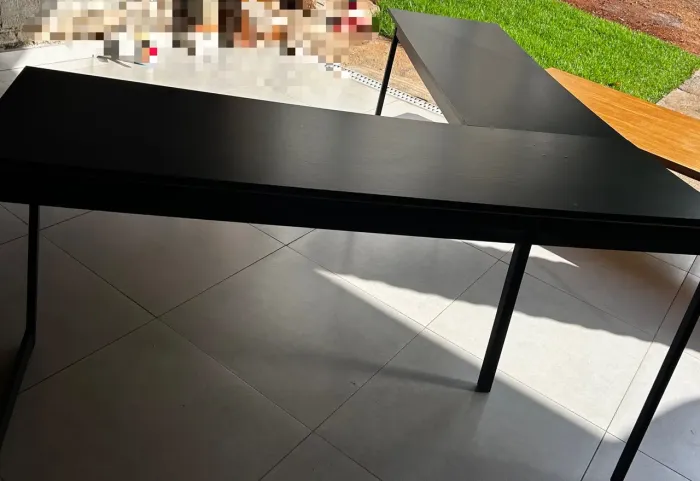Mesa em L usada
