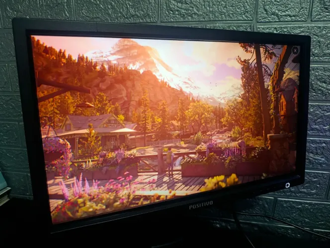 Monitor Positivo 19" + 2 Cabos | VGA | Funcionando