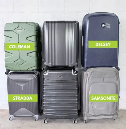 6 MALAS DE VIAGEM G (DESLEY + SAMSONITE + COLEMAN) LOTE POR R$ 600,00