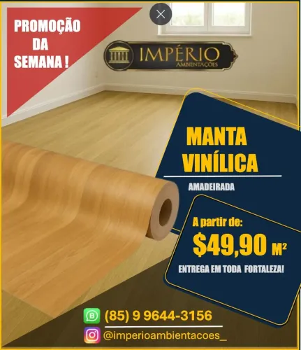 Manta vinílica em promoção!