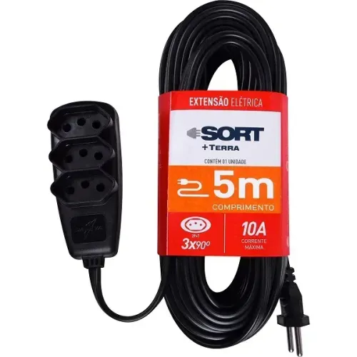 EXTENSAO SORT 2P+T 0,75MM 5MTS (NOVA)