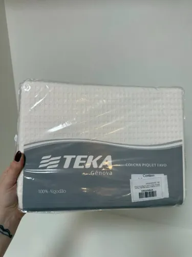 Colcha Teka Gênova Piquet Favo Solteiro 100% Algodão