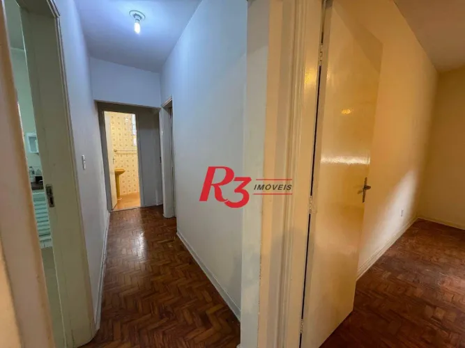 Apartamento com 3 dormitórios para alugar, 100 m² por R$ 3.300,02/mês - Embaré - Santos/SP