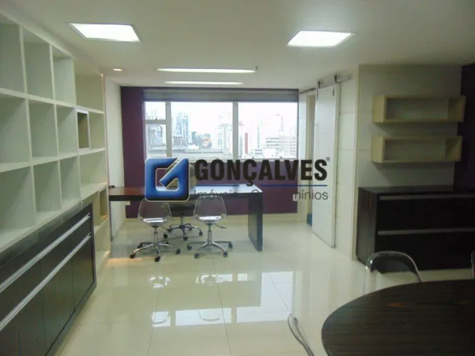 Sala Comercial Mobiliada no Centro de São Caetano do Sul | 69m² | 1 Vaga