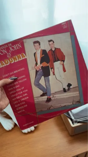 Disco de vinil Elton John e Madonna