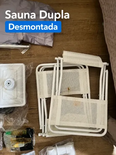 Sauna Móvel Dupla 2 Pessoas Bivolt - Completa