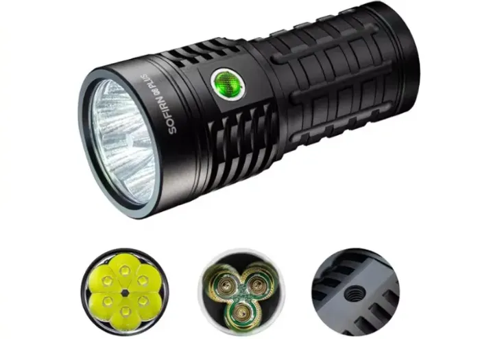 Lanterna Sofirn Q8 PLUS 16000 LÚMENS - A Lanterna Mais Forte e Completa da Marca!