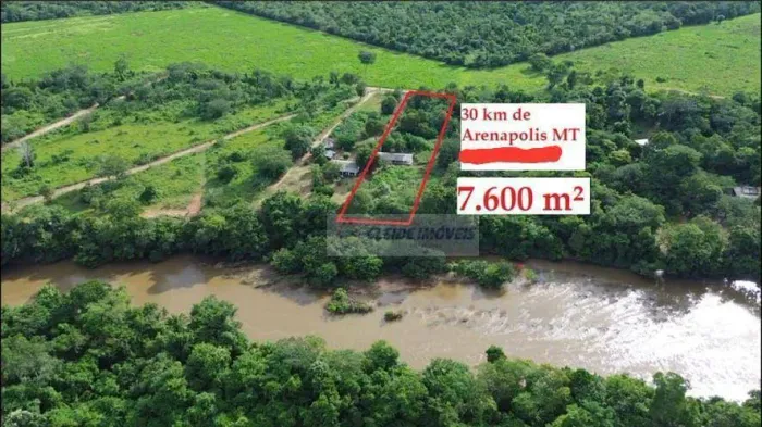 Chácara completa a apenas 30km de Arenápolis-MT. São 7.620 m² , às margens do Rio Paraguai