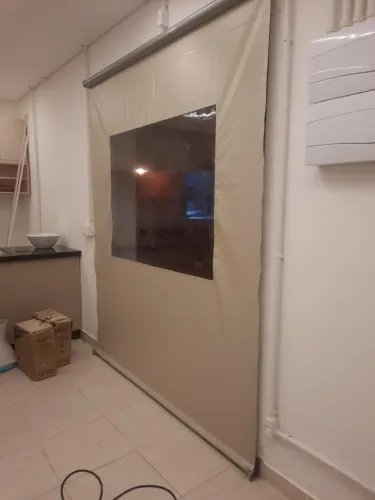 Toldo com visor transparente 