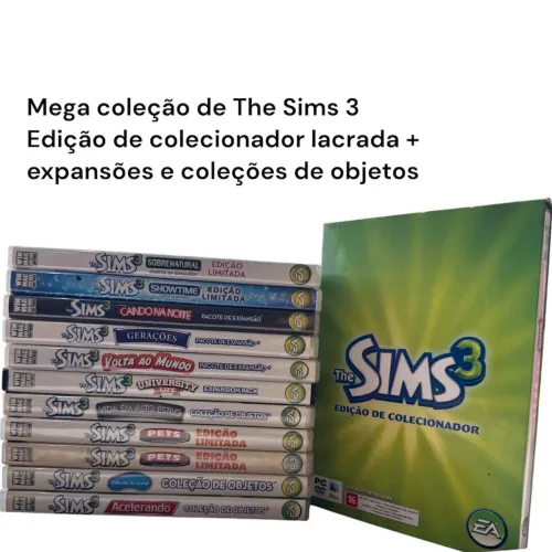 The Sims 3 Edição de Colecionador LACRADO + 11 Expansões e Coleções Frete Grátis