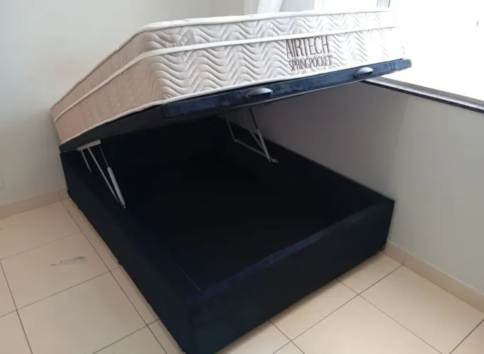 Cama box baú Ortobom molas ensacadas
