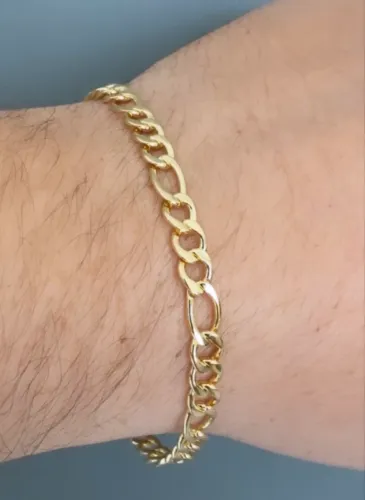 Pulseira elo 3x1 masculina Bruna semi jóias
