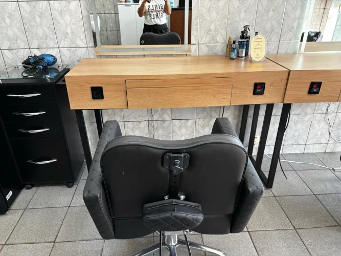 Bancada para salão de beleza/barbearia
