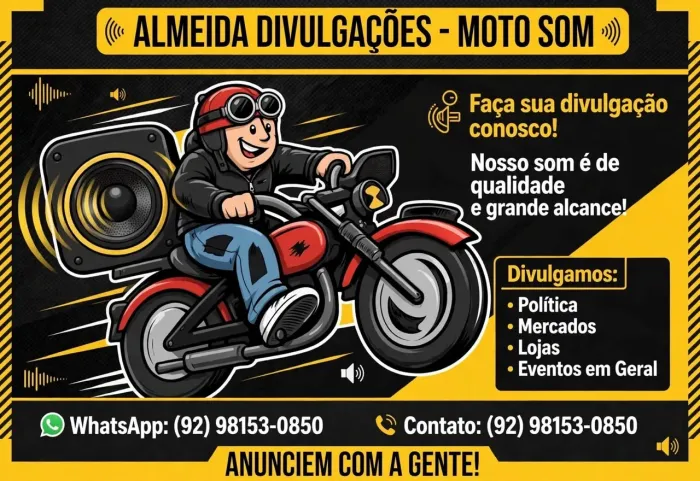 Divulgações anúncios moto som