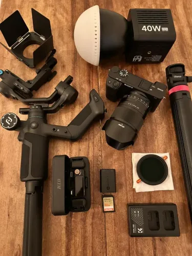 kit videomaker sony a6400 viltrox 23mm scorp mini 3 pro