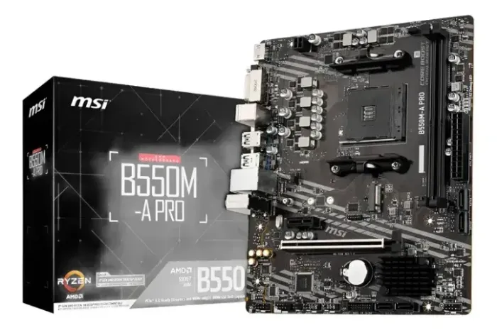 MSI B550M-A PRO AM4 DDR4 B550 NOVA, SEM USO