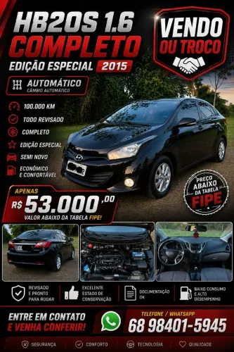 Hyundai HB20S Copa DO Mundo 1.6 Flex 16V Aut. 2015