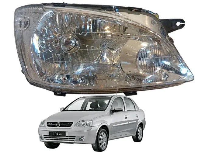 Farol Direito Chevrolet Corsa Classic 2011 a 2017 Novo Original 