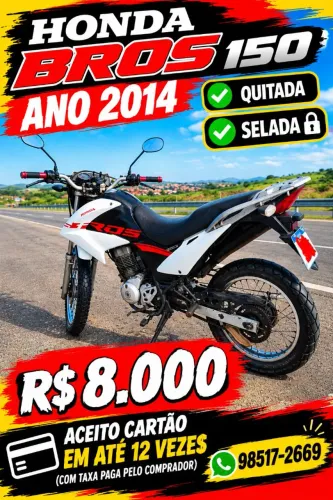 Vendo Bros 150 ano 2014