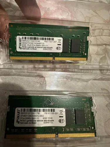 Memória RAM 16GB (8 + 8) DDR4 2666