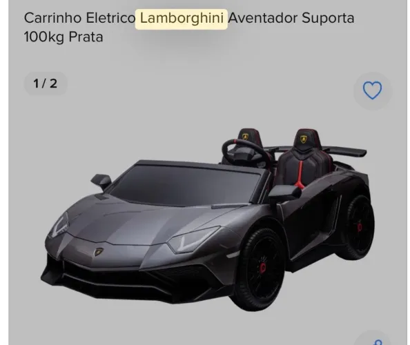 Carrinho elétrico infantil 