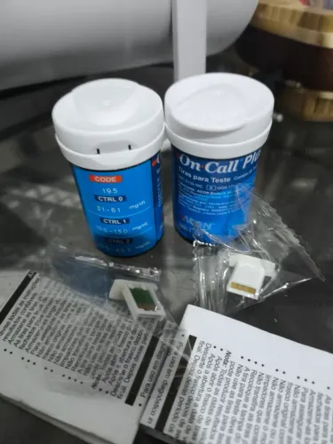 Tirinhas para medir glicemia 