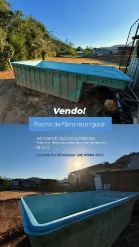 Piscina com instalação