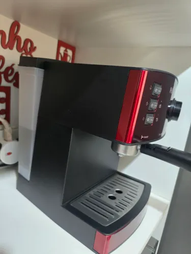 Cafeteira expresso & cápsulas philco 20 bar inox red