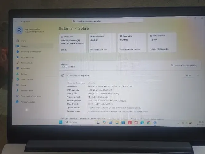 Notebook Lenovo
