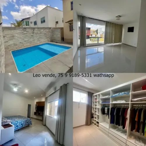Leo vende, Na Fraga Maia, 4|4 c 2 suítes, closet, piscina e goumert 