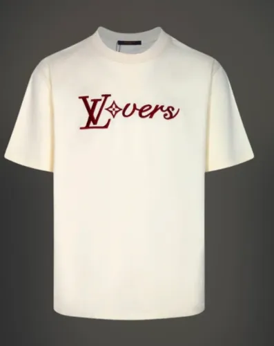 Camisa Louis Vuitton Cream LV lovers