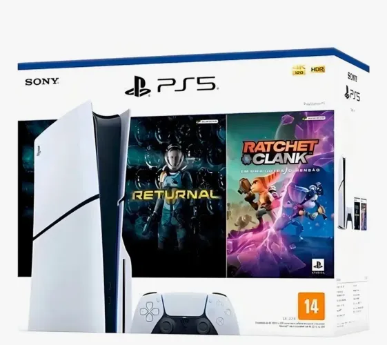Vendo PS5 + 2 controles + 2 jogos pouco usado com caixa e nota fiscal