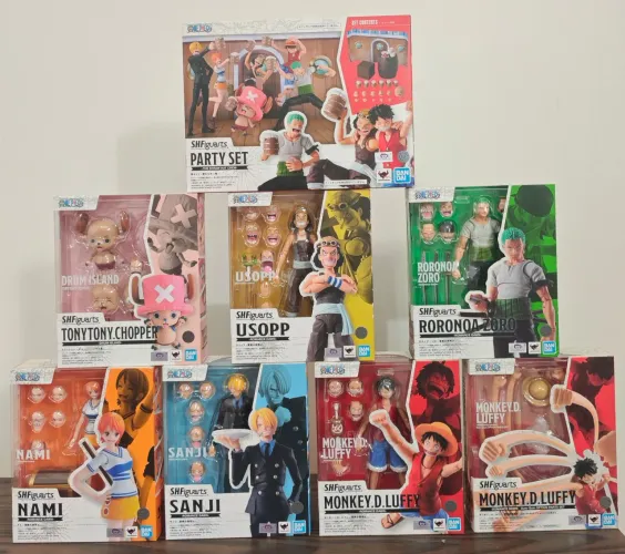 S.H.figuarts One Piece R.down - PackSet x08 - NOVOS