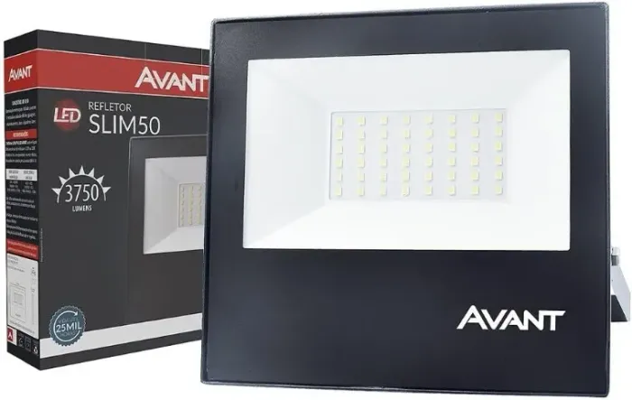 Refletor Slim Led 50w 6500k Avant