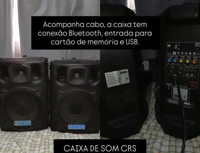 CAIXA DE SOM CRS ATIVA E PASSIVA