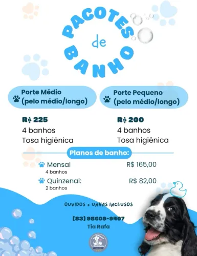 banho e tosa para cachorro