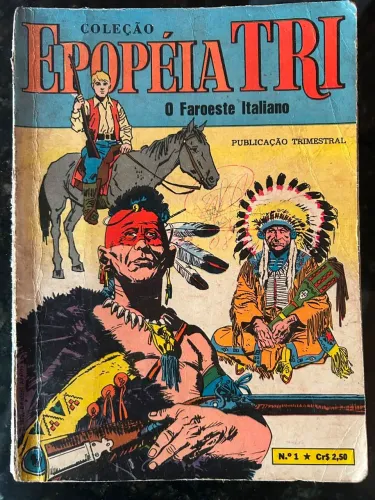REVISTA EPOPÉIA TRI N. 1 , REVISTA ANTIGA COM SINAIS DE USO E DE MANIPULAÇÃO
