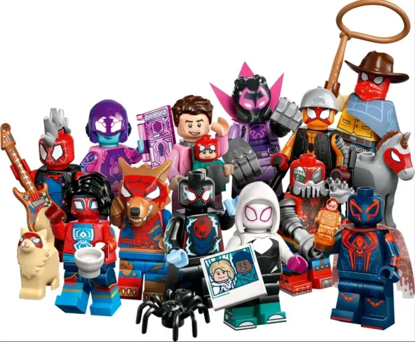 LEGO Marvel Homem Aranha 12 Bonecos Super Heróis