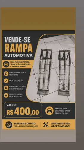 Rampa Automotiva unidade R$ 200.00