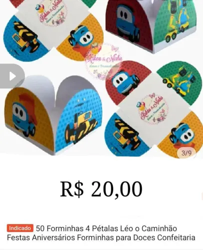 Forminhas carros