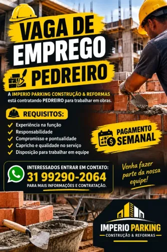 Preciso de pedreiro