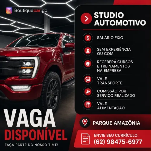 Vaga para estética automotiva