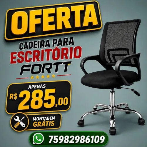 Cadeira para escritório FORTT - A original - Oferta