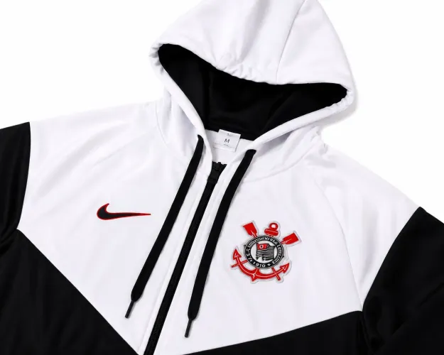 Jaqueta Corinthians Preta e Branca - Nova