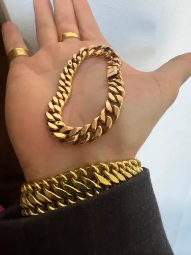 Pulseira de Ouro Rose 18k 15.63g procedência garantia eterna