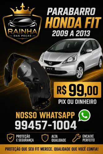Parabarro Honda Fit 2009 2010 2011 2012 2013 ( Lado Esquerdo 