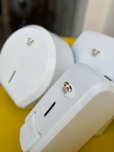 Dispenser Interfolha + Saboneteira + Suporte Papel Higiênico Branco/cinza