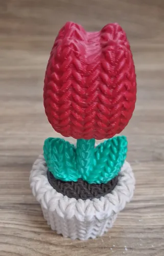VASINHO DE TULIPA DECORATIVO EM IMPRESSÃO 3 D